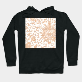 Floral rose gold glitter ii Hoodie